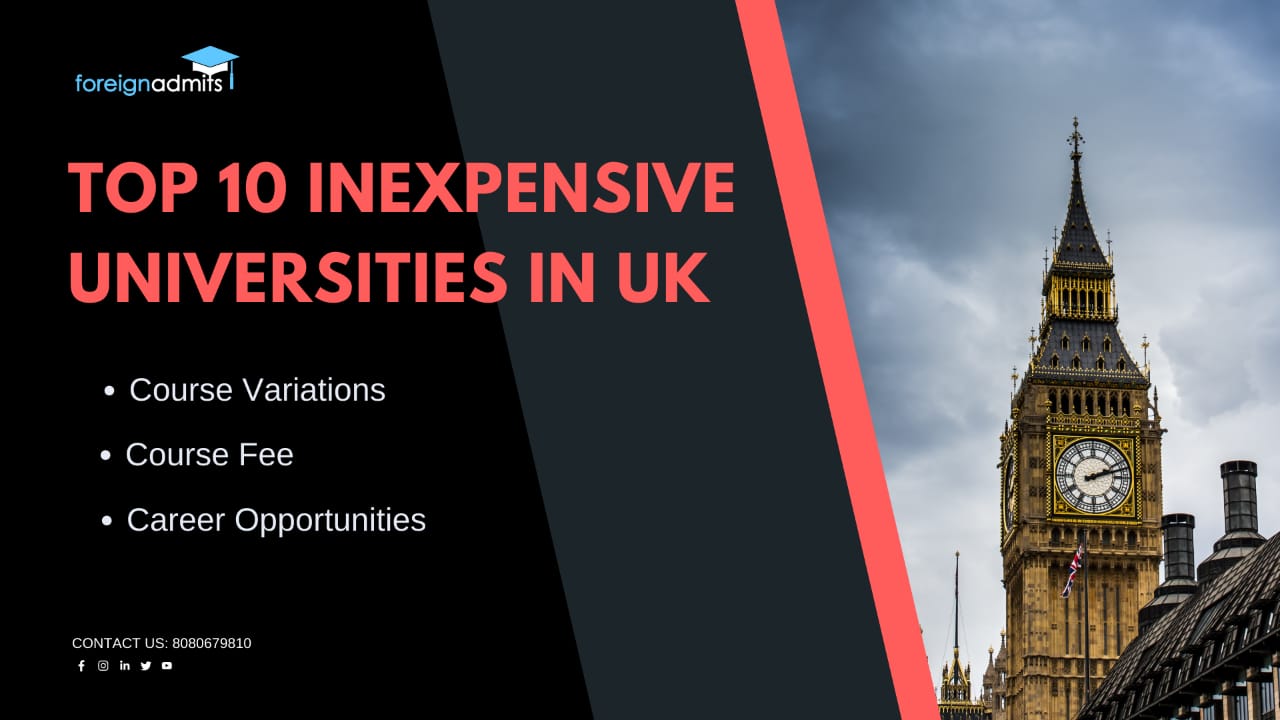 Top 10 Inexpensive Universities In the UK For Bachelors