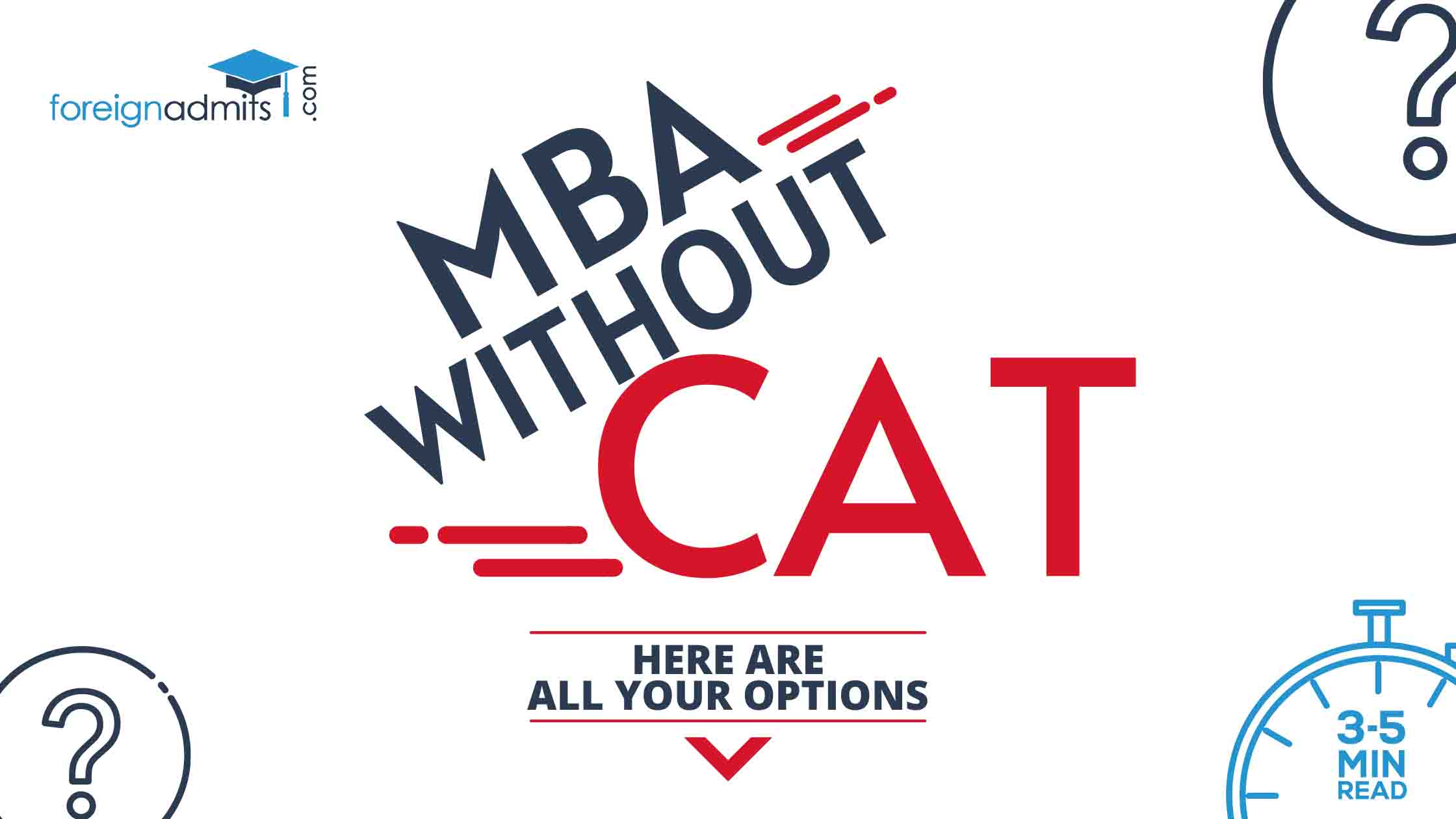 MBA without CAT – Here Are All Your Options