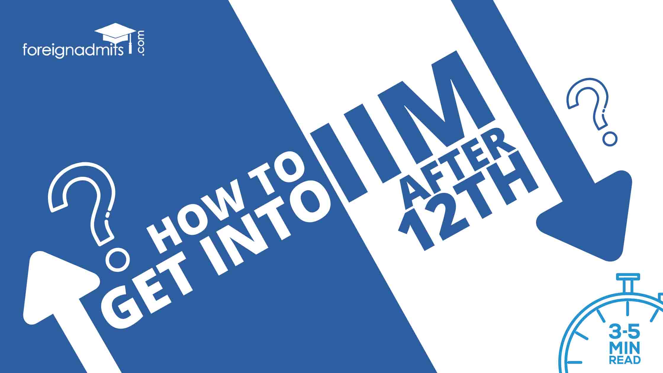How to Get into IIM after 12th