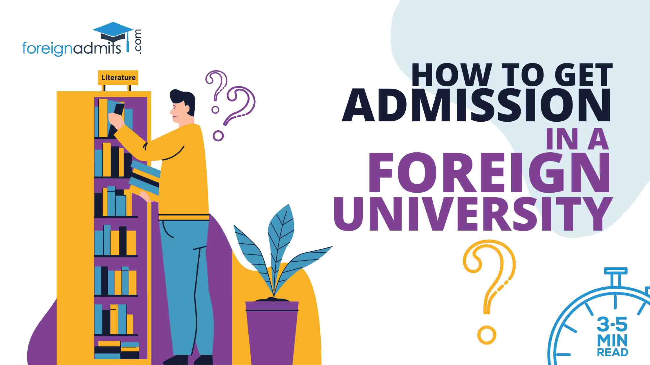 How to get admission in a foreign university?