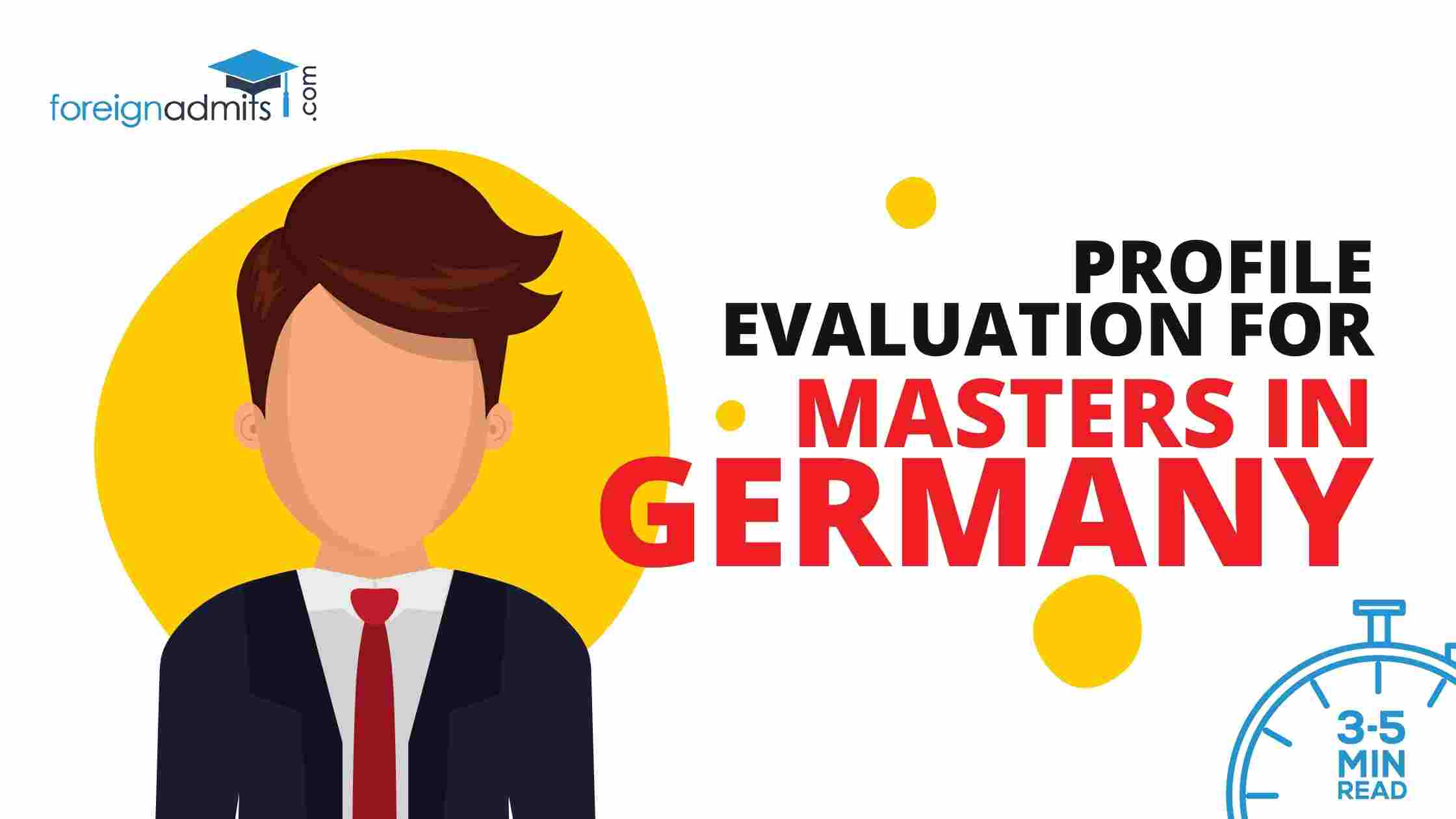 Profile Evaluation for Masters in Germany