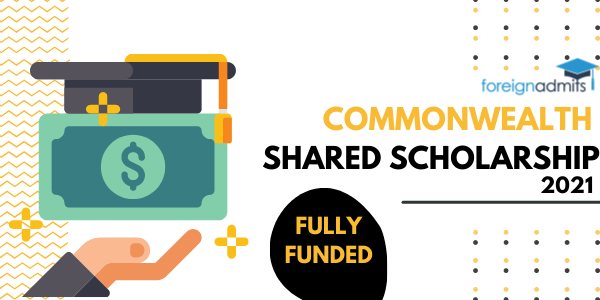 Commonwealth Shared Scholarships 2021 [Fully Funded]