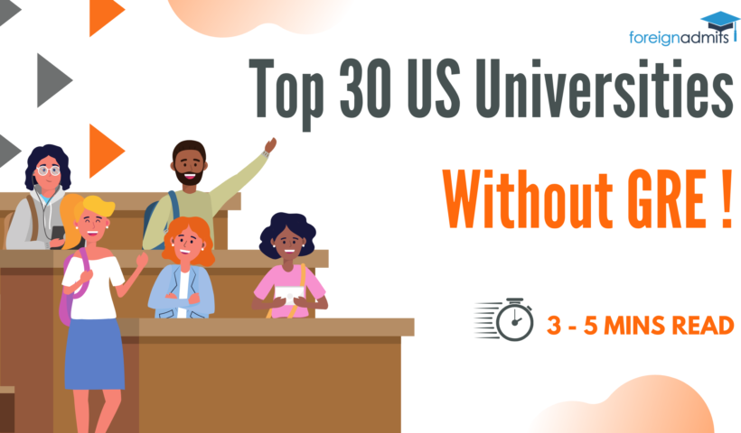 Top 30 US Universities Without GRE
