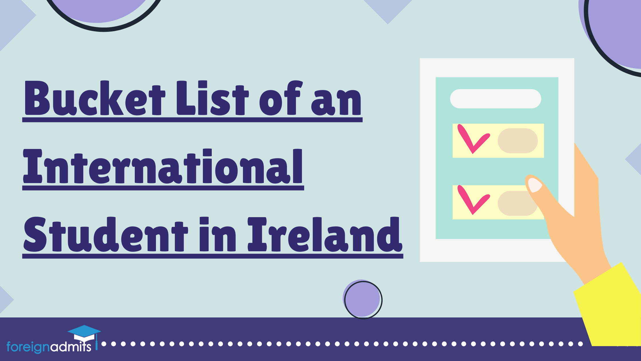 Bucket List of an International Student in Ireland