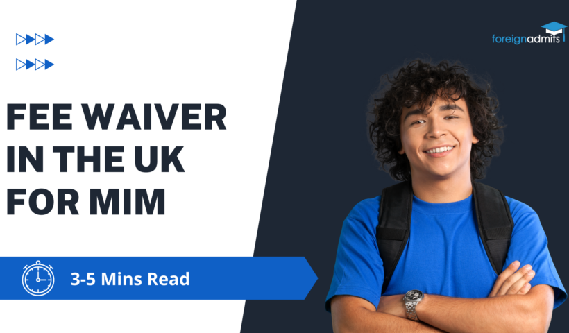 Fee Waiver in the UK for MIM