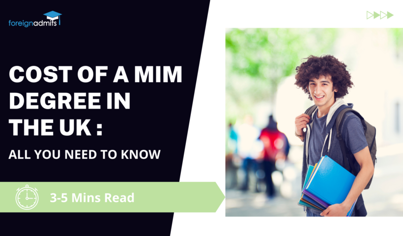 Cost of a MIM degree in the UK : All you need to know