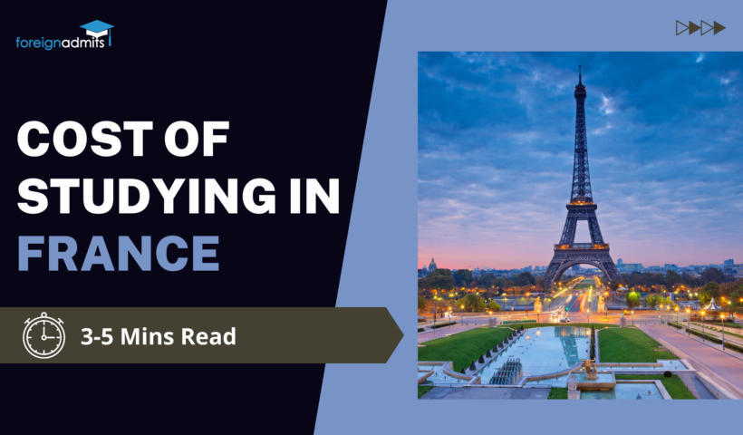 Cost of studying in France