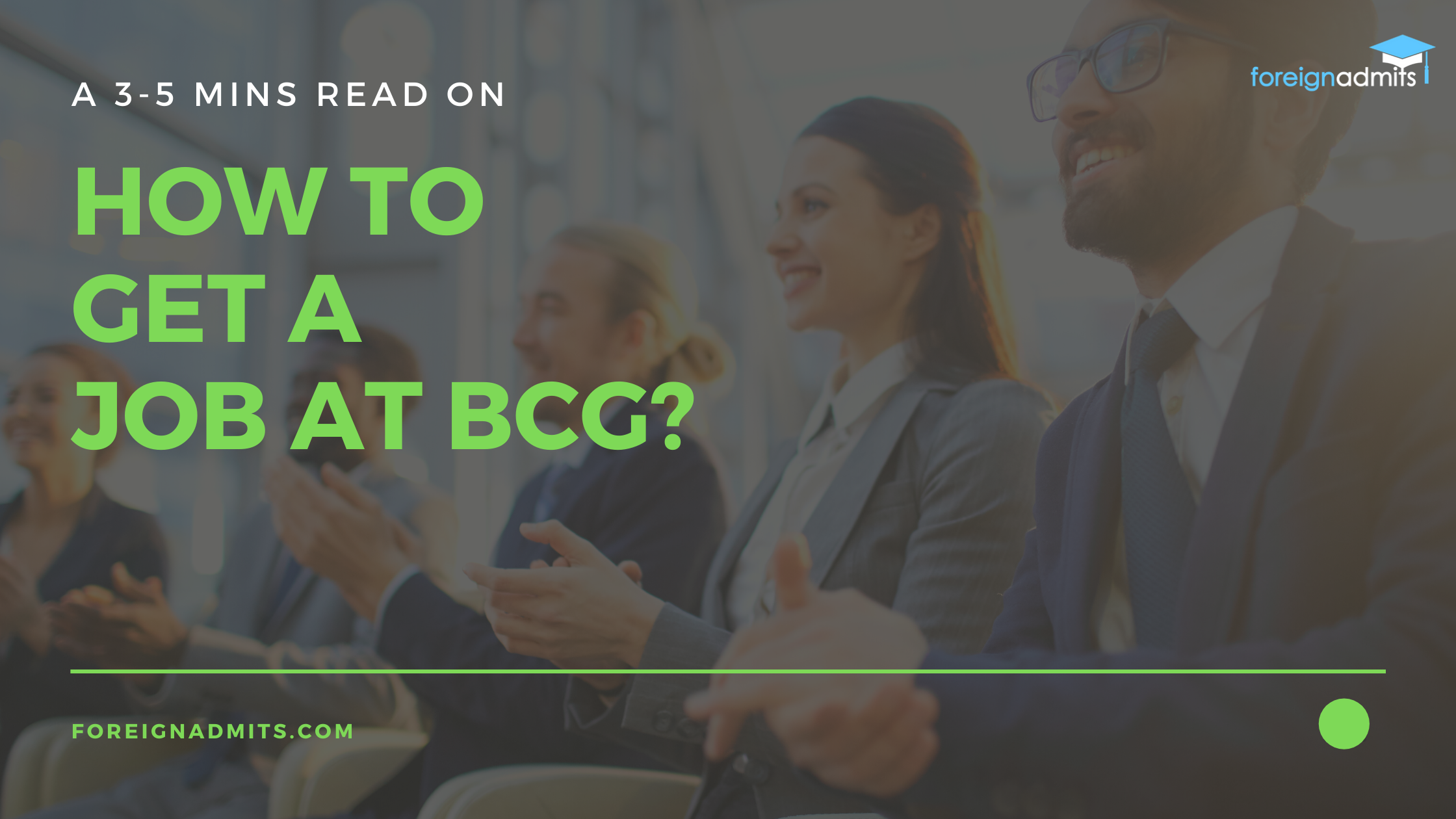 How to get a job at BCG?