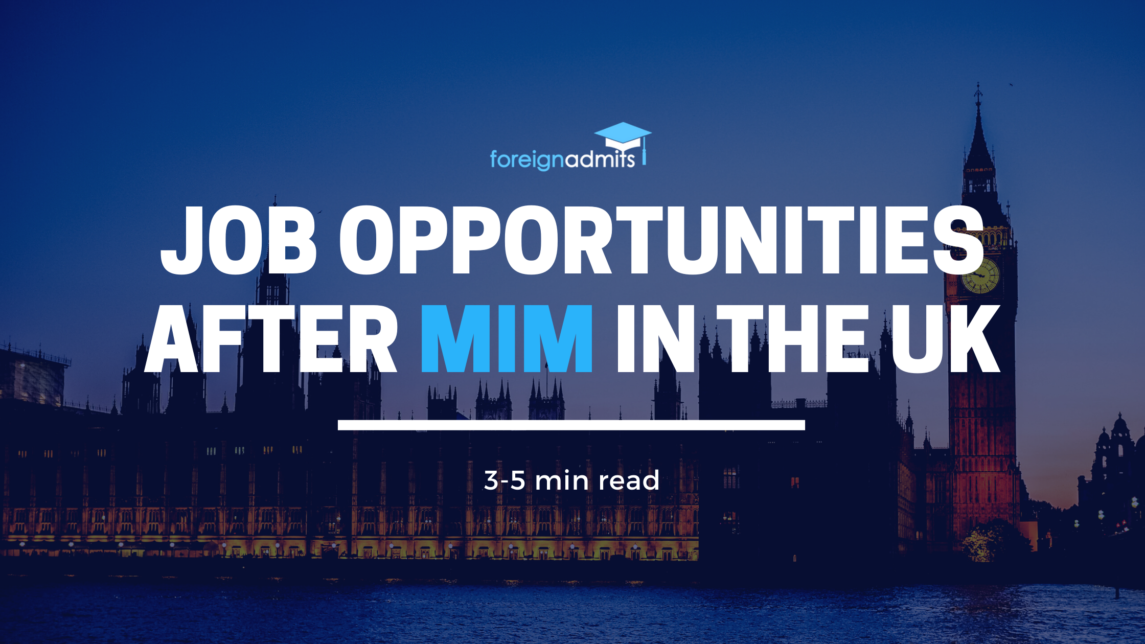 Job opportunities after MIM in the UK