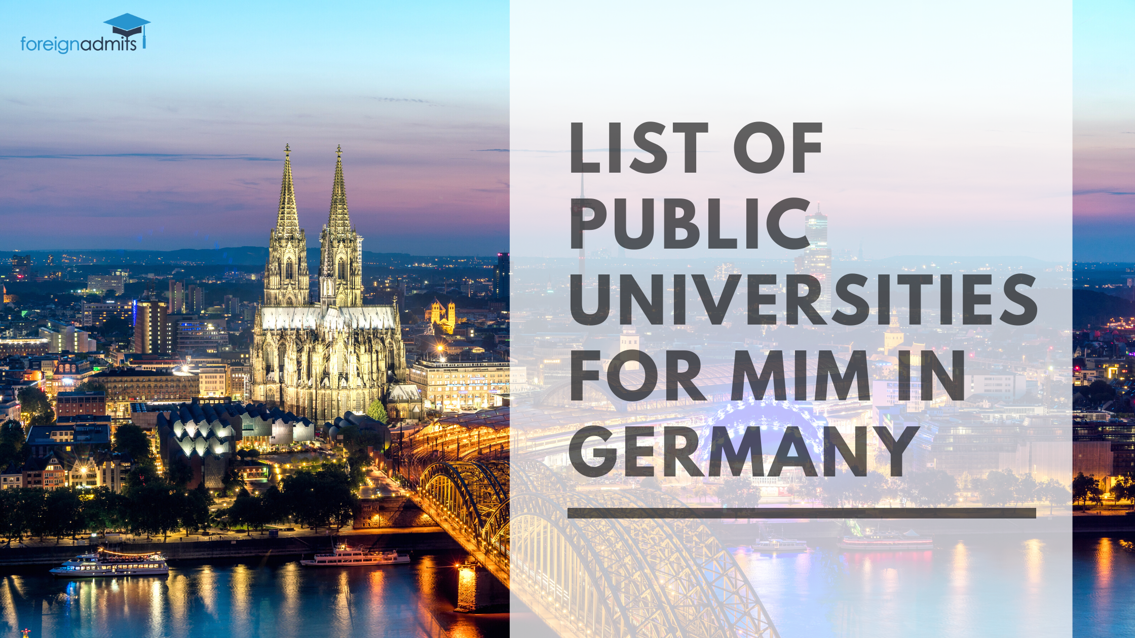 List of public universities for MiM in Germany