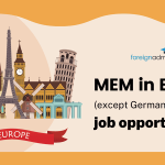 MEM in Europe (except Germany) and the job opportunities