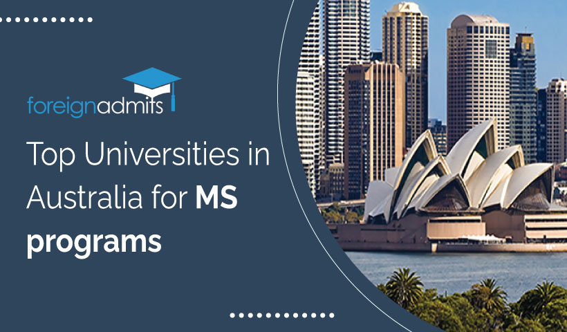 Top Universities in Australia for MS programs