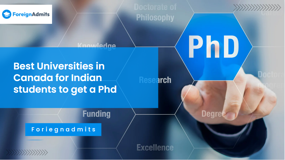 Best Universities in Canada for Indian students to get a Phd