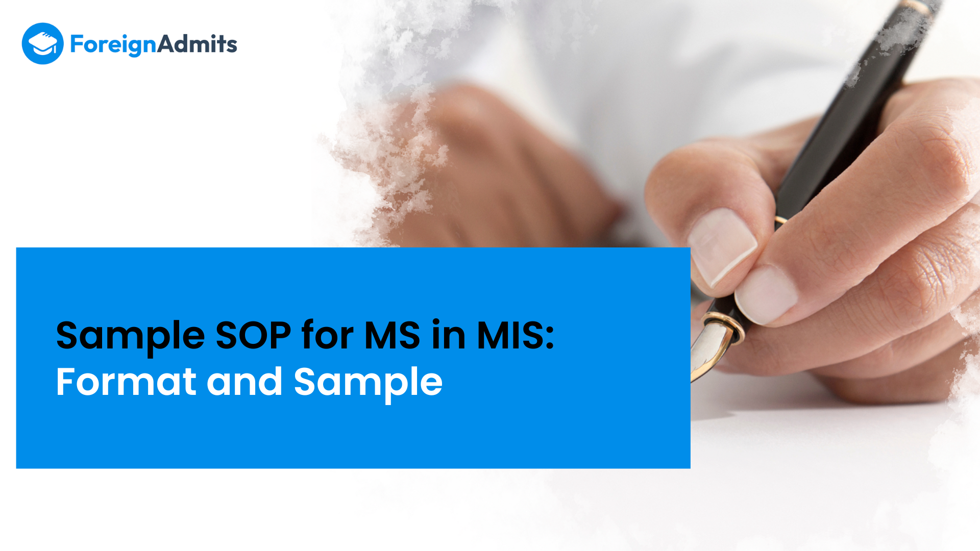 Samples SOP for MS in MIS: Format and Sample