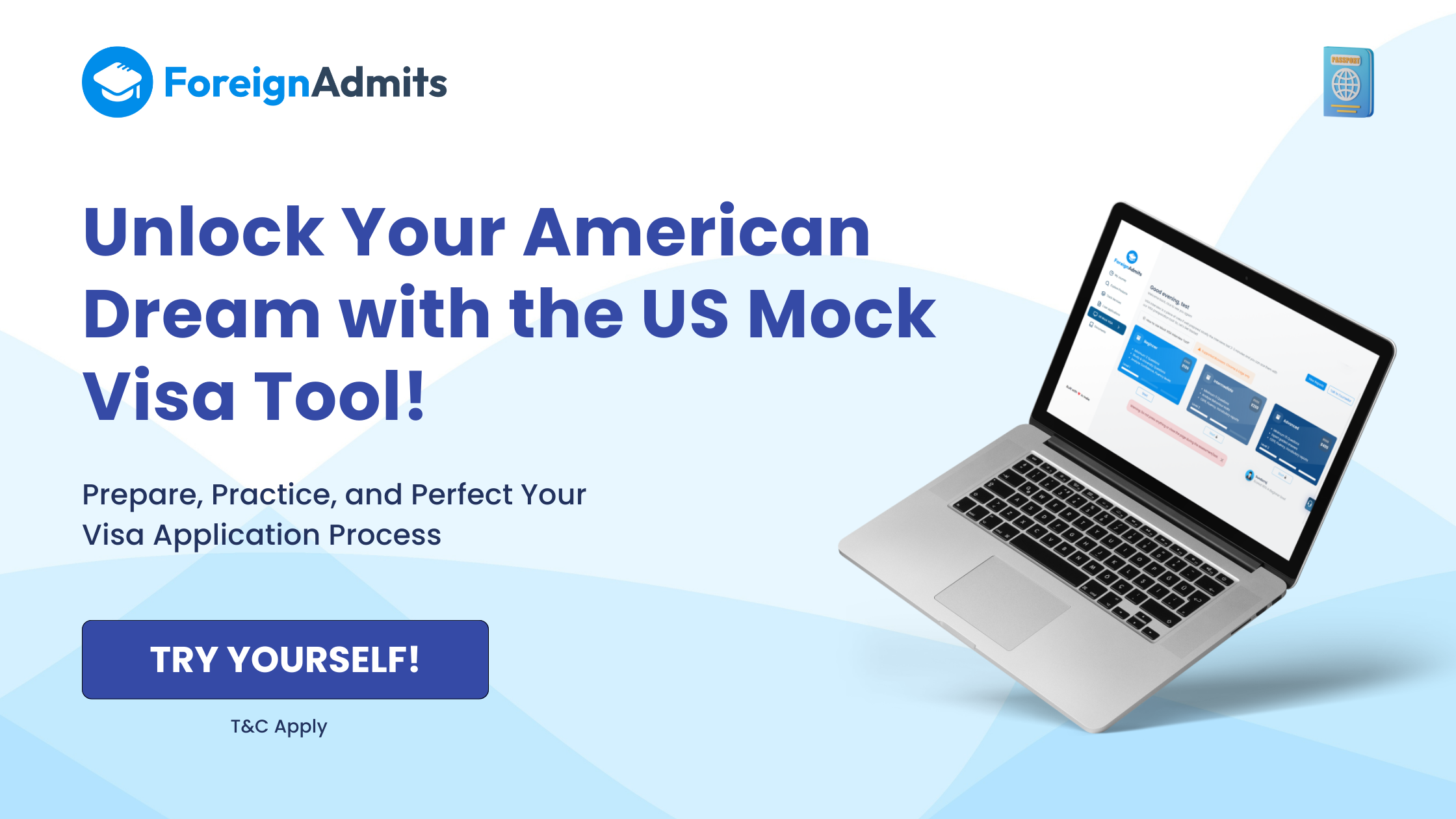 US Mock Visa by ForeignAdmits